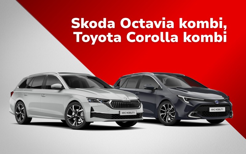 Skoda Octavia kombi, Toyota Corolla kombi – C AUT kategória, MHC Mobility rövid távú bérlés