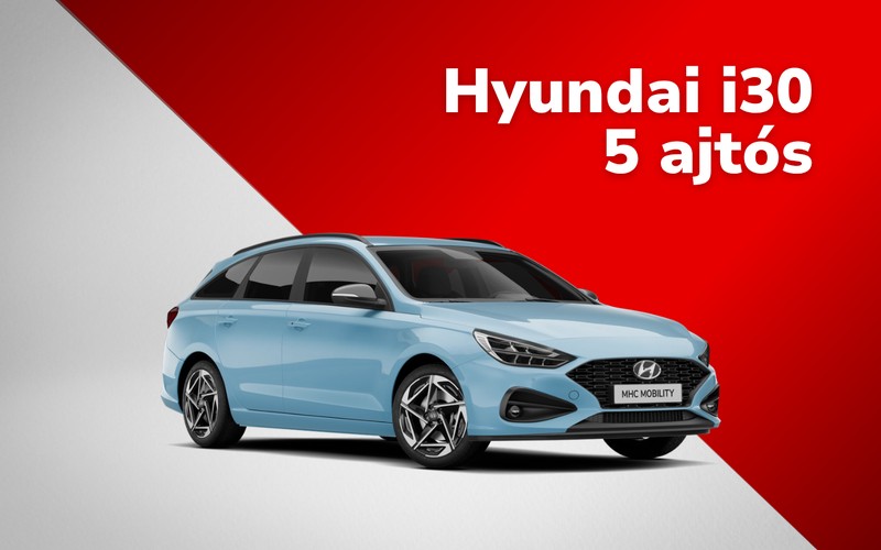 Hyundai i30 5 ajtós – C kategória, MHC Mobility rövid távú bérlés