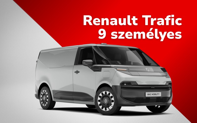 Renault Trafic 9 személyes – I kategória, MHC Mobility rövid távú bérlés